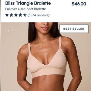 Harper Wilde Bliss Triangle Bralette - Beige, XS